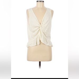 American Eagle cream colored float tank top size medium